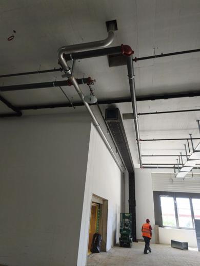 Services under the ceiling